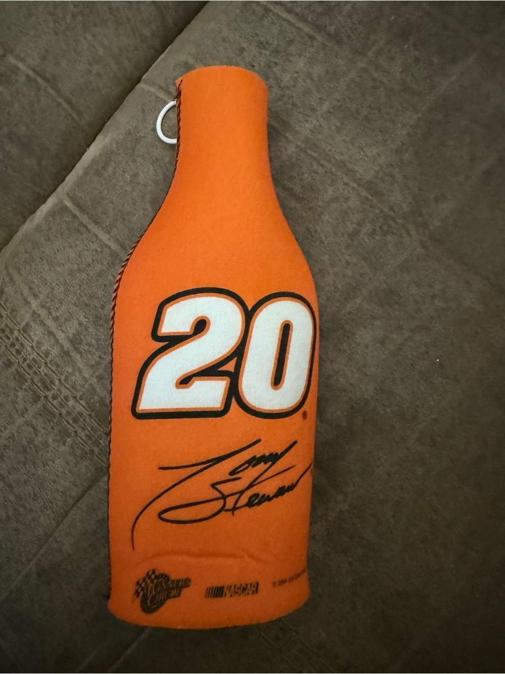 Nascar Orange #20 Bottle Sleeve with Signature Graphic